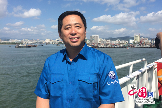 ，“大洋一號”船船長曹業政接受中國網記者專訪